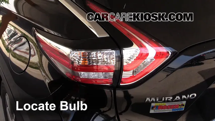 2015 Nissan Murano Platinum 3.5L V6 Lights Brake Light (replace bulb)